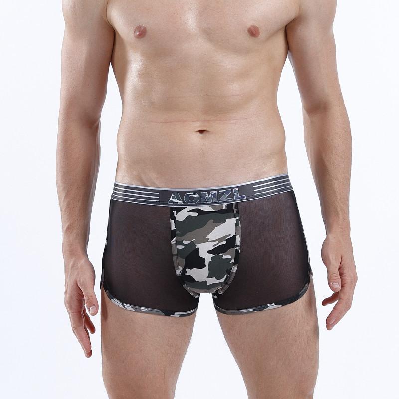 Cotton Men's Pants Thin Section of Non-marking Boxer Shorts Breathable Pants Boys Summer Comfortable Tide Four Corner Shorts