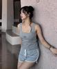 SEOUL APPAREL Boat Neck Sleeveless (Melange)