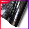 Car Black Glossy Vinyl Wrap Self Adhesive Carbon Fibre Car Sticker Car Protection Film Waterproof Self Adhesive Car Accessories