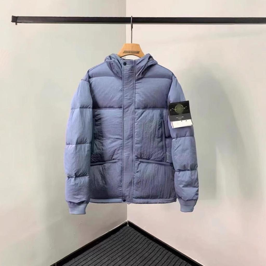 Stone D Winter Kapuzenjacke aus dicker Baumwolle - Colorblock Design für Damen & Herren