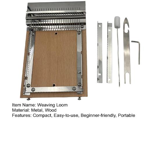 Kids Weaving Loom Beginner Weaving Loom Hand Weaving Mini Loom for Children Craft Projects Tapestry Scarf Coaster Making