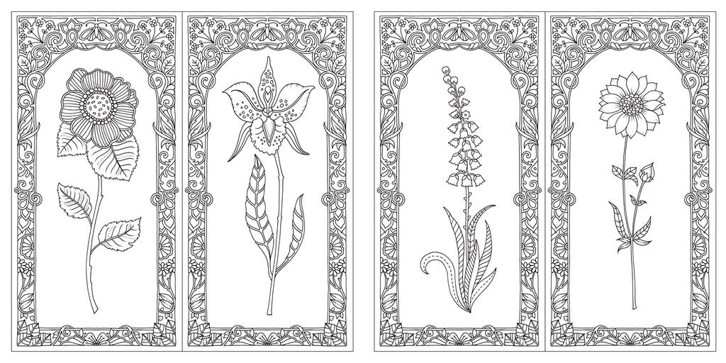 A Coloring Book of Flowers Flowers