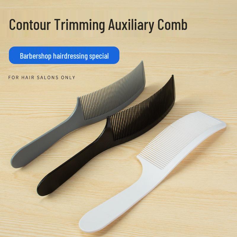 Peigne de coupe à dessus plat ultra-fin pour hommes pour barbiers professionnels
