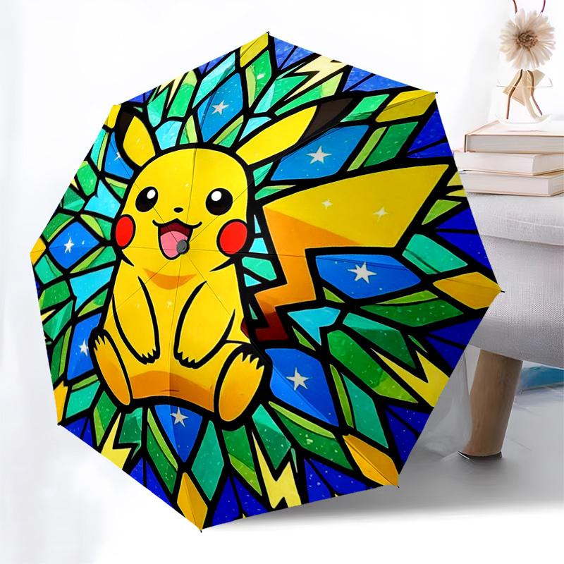 

1pc Powerpuff Girls Automatic Opening Closing Umbrella, Portable 3-Fold Design with 8-Bone Iron Frame, Outdoor Umbrella, Ideal Gift for Fans, Traveler