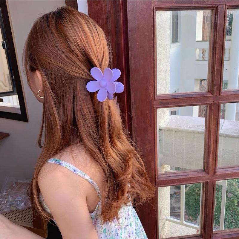 Sweet Flower Claw Clip Fashion Shark Clamp Hair Clip Large Hairpins Barrettes For Women Ponytail Headwear Girls Hair Accessories