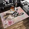 Cartoon Bulldog Stars  Office Rug Chair Mat, Entryway Carpet, Suitable for Front Door, Bedroom, Living Room, Desk, Holiday Gift