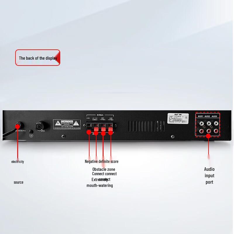 SAST 609 180W Bluetooth Konstantspannungs PA-Verstärker CN-Stecker (Adapter enthalten)