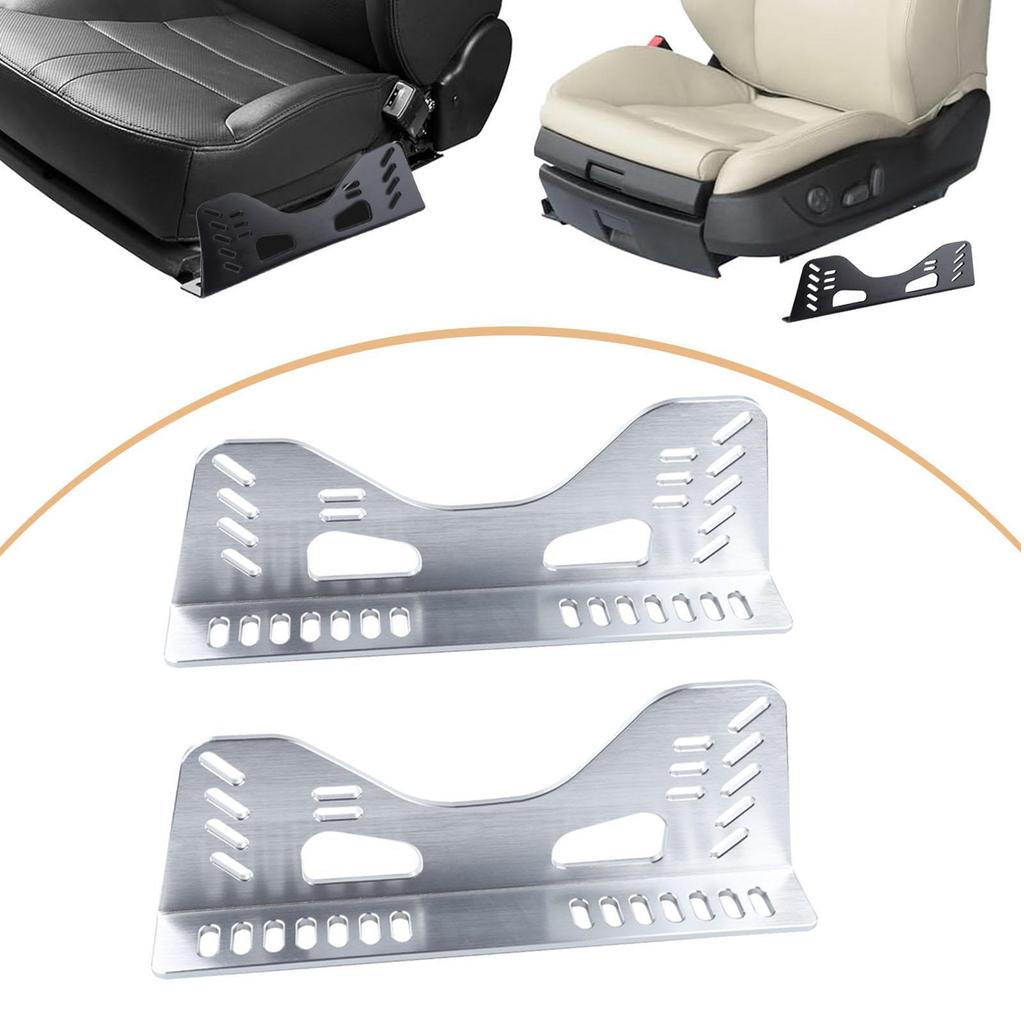 2 Pieces Race Seat Side Mount Brackets Easy to Install Heavy Duty Sturdy Aluminum Alloy Side Mounting Bracket Repair Parts