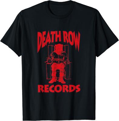 Death Row Records לוגו אדום חולצת טריקו לשני המינים