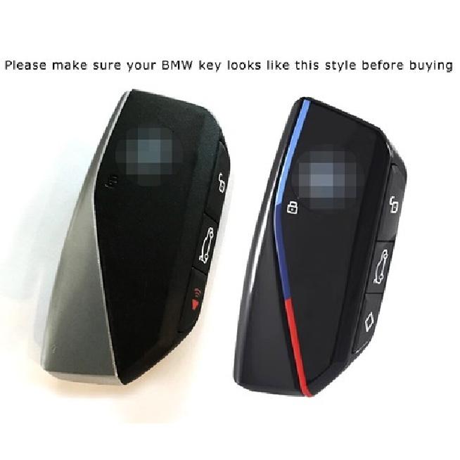 Silver Chrome TPU Smart Key Fob Cover Case For -up BMW X5 X6 X7 iX I5 I7 5 7