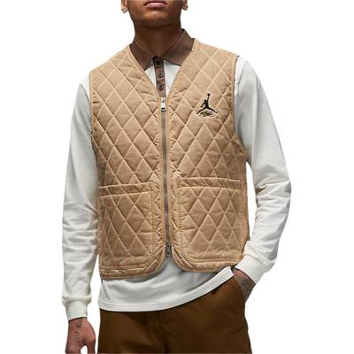 Gilet Sportivo alla Moda con Scollo a V Antivento da Uomo Kaki DV7566-277