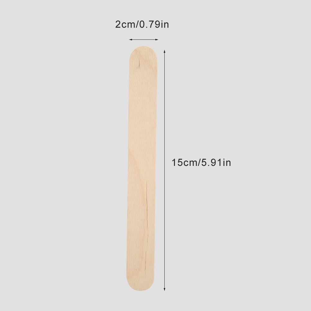 Wooden Disposable Epilation Wax Tool Hair Ice Cream Mask Removal Stick