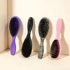 1pc Small Oval Shaped Hair Brush, Leopard Print Pattern, Hair Salon Tool, Suitable for Gift Giving, Special for Real Hair Wigs