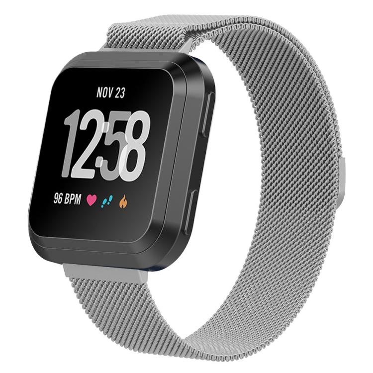 

For Fitbit Versa 2 / Fitbit Versa / Fitbit Versa Lite Milanese Watch Band,, Small Size: 2.3x22.5cm(Rose Gold) срібний