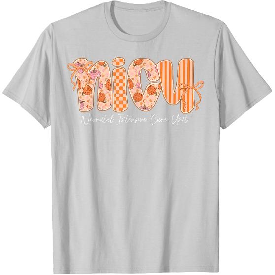 Nicu Nurse Cutest Pumpkin Fall Thanksgiving Nursing T-Shirt