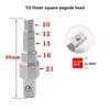 High Carbon Steel Radiators Step Wrenches Adapter 5 Hex Head Design Connectors For Valves Maintenance And Repair
