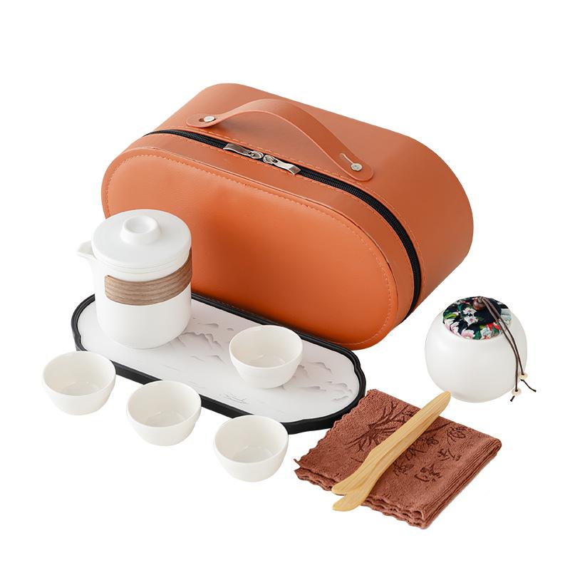 Luxe geschenkdoos Yanhe reis theeset outdoor kamperen high-end set draagbare express beker zakelijk printen