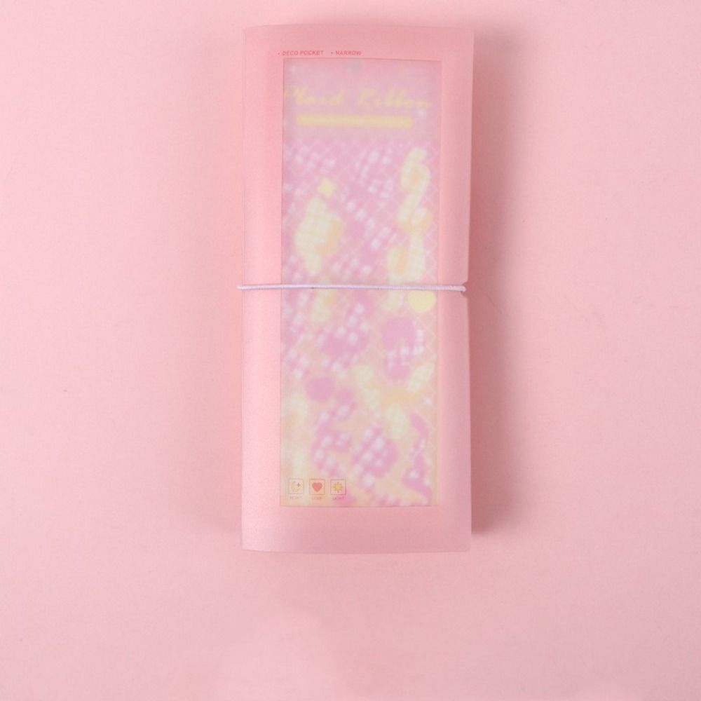 

Notes Macaron Color 30 Slots Page Card Scrapbooking Storage Note Holder Sticker Storage розовый