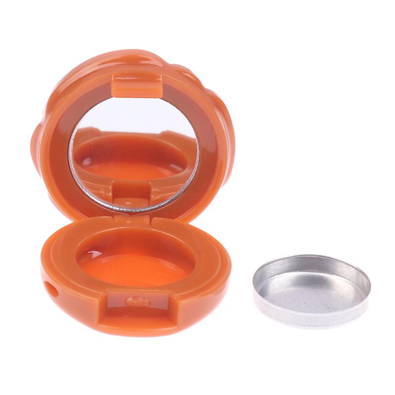 

1PC Empty Eyeshadow Case With Keychain Rose Flower Shape Lipstick Box Cosmetic Packing Container Refillable Makeup Lip Mask Case гарбуз