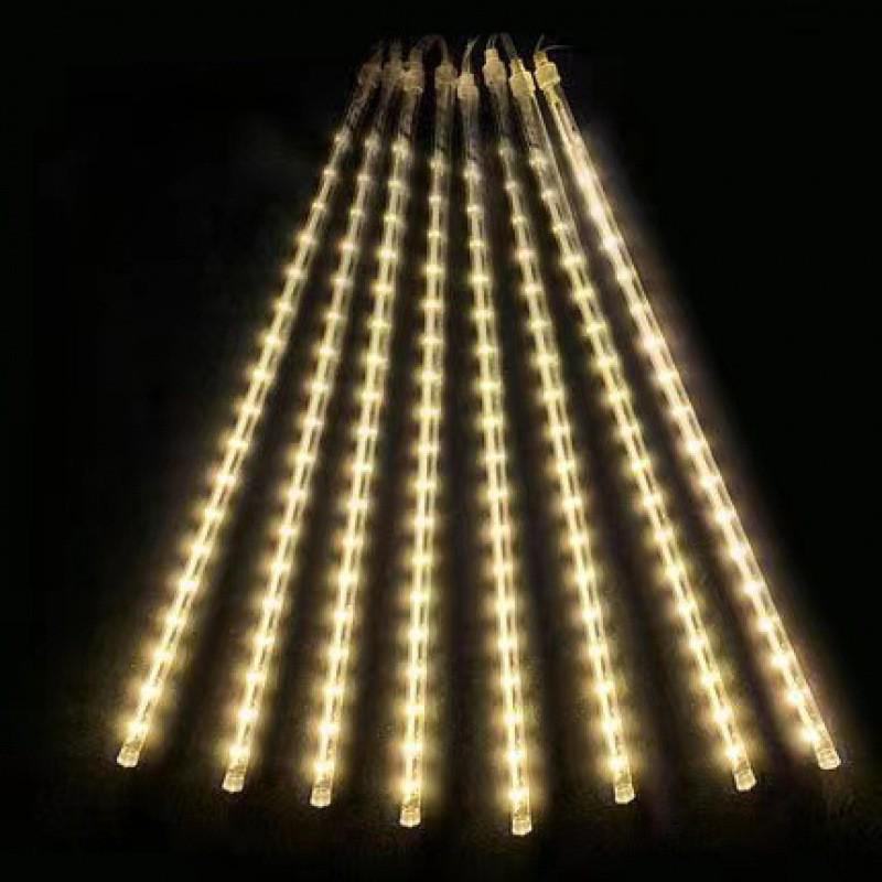 LED Meteor Shower Rainproof Icicle Tube Lights - Outdoor Hanging String Decoration for Trees