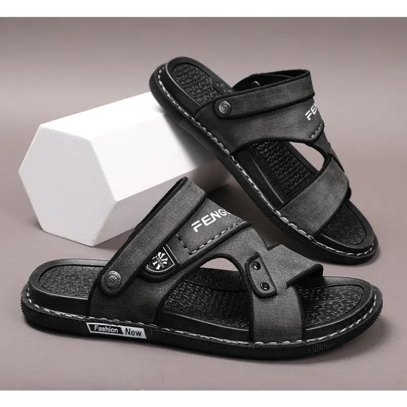Mode Herrsandaler Tofflor Flatsandaler Skor för Män Tjock Sula Mjuka och Bekväma Halkfria Slitstarka Nya