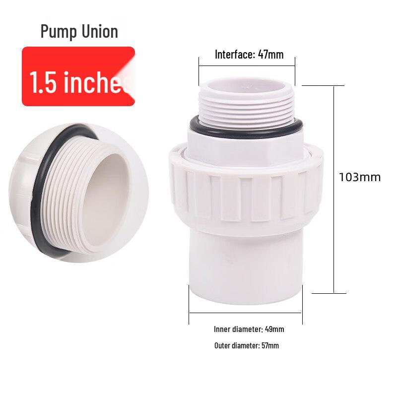 

Swimming Pool Pump Live Joint Connector (1.5-inch, 50mm)