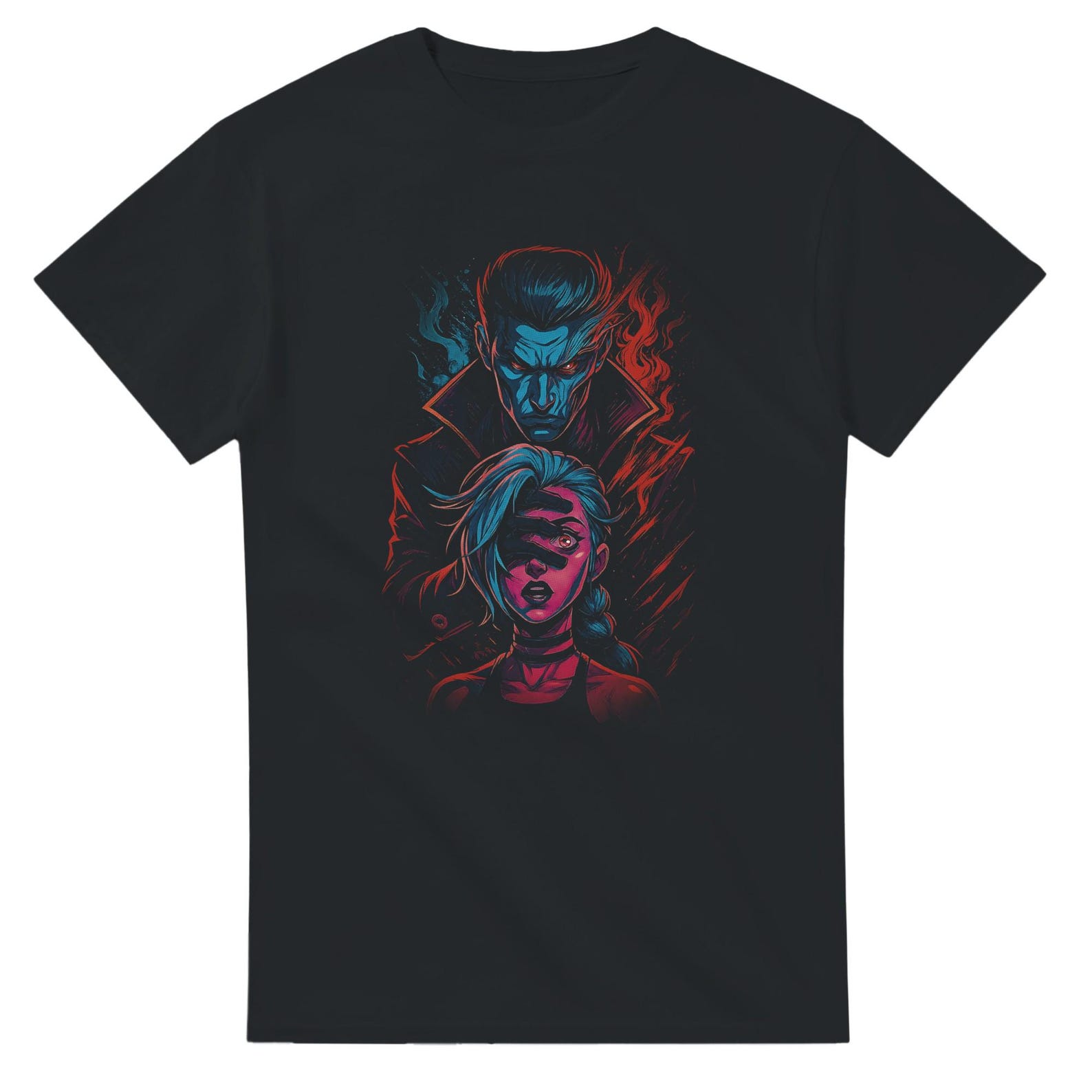Arcane Sisters Halftone Heavyweight Unisex Crewneck T shirt | Gildan® 5000 4XL
