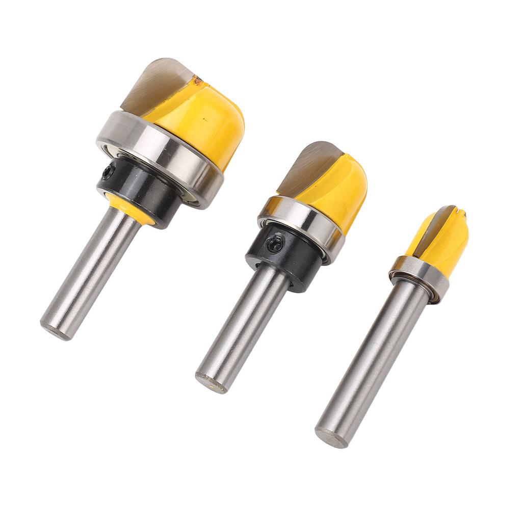 3Pcs Router Bit 8mm Round Shank Bowl and Tray Router Bit Cutter for Cutting Woodworking
