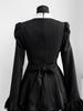 European Size Lolita Flare Sleeve Waist-Cinching Dress Set for Women