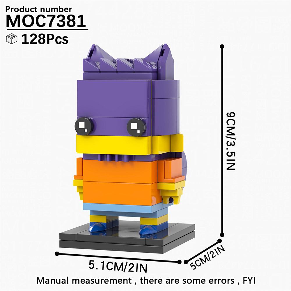 MOOXI Simpson Brickheadzed DIY Diorama Assembly Model Kit For Adults Building Blocks Set Children Toy MOC Bricks Montessori Gift