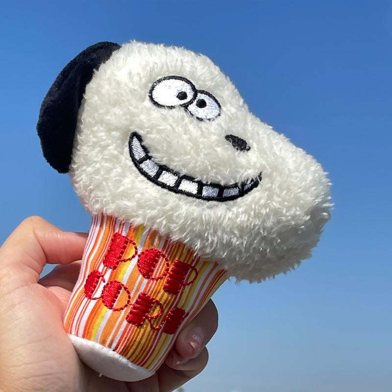 

Charming White Dog Keychain Adorable Plush Bag Accessory Filled With Pp Cotton