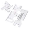 3Pcs Quilting Seam Ruler Templates Gauge Tailor Sewing Stitching Tools Measuring