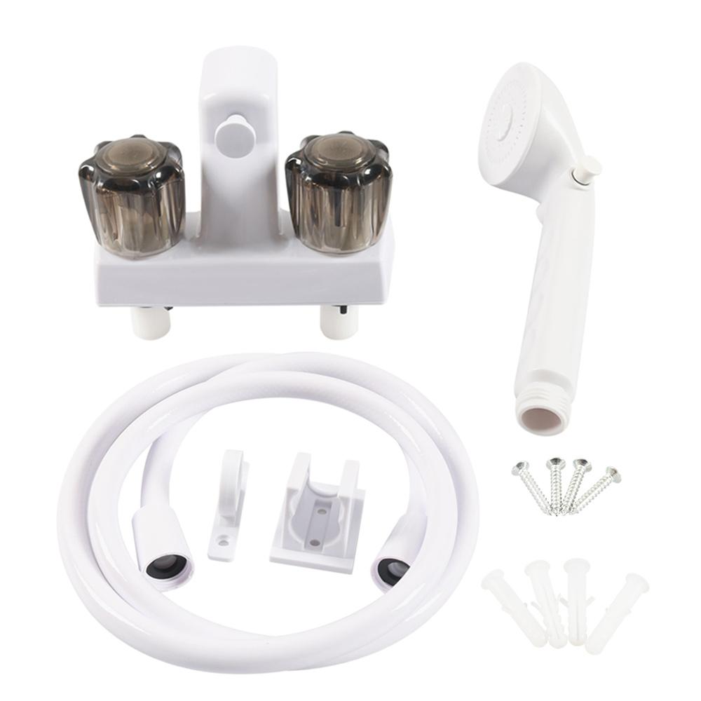 Torneira Desviadora para Banheira e Chuveiro de Motorhome RV com Chuveiro de Mão e Kit de Mangueira