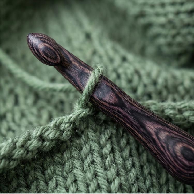Häkelnadel mit Holzgriff Ergonomischer Holzgriff Häkelnadel Mehrzweck-Strickwerkzeug für Pullover Schals Mützen