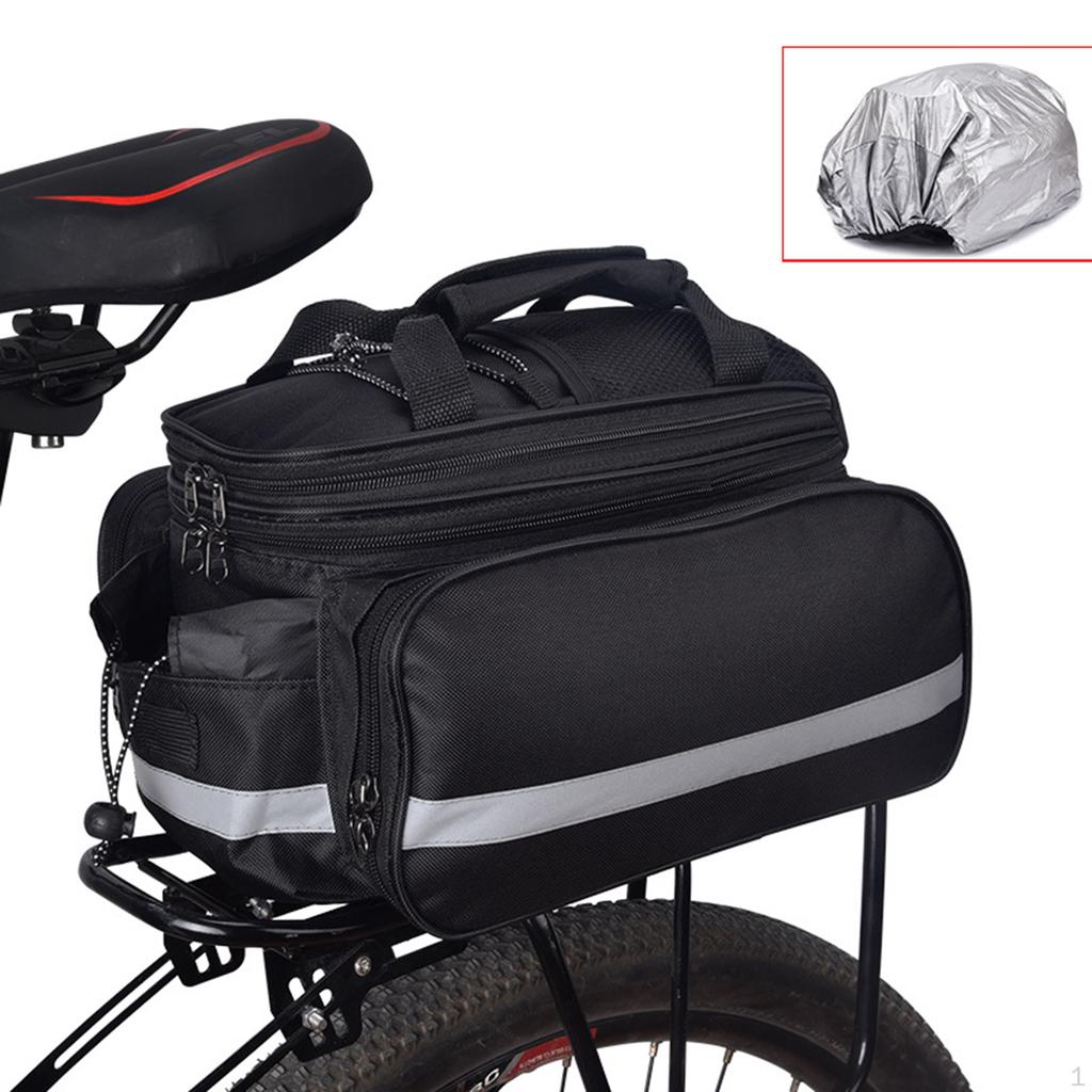 Bags Waterproof Bag Saddle Large Capacity 27L Rear Pannier with Rain Cover And