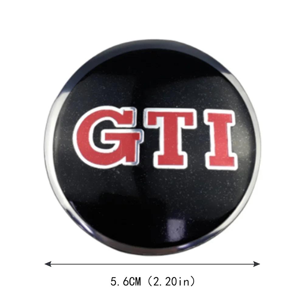 4pcs 56mm Car Wheel Center Sticker for Volkswagen VW GTI ABT Golf 5 6 Polo Passat Tiguan CC Bettle Touran Scirocco Sharan SR32 zf1