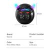 Sevimli Çalar Saat Bluetooth Hoparlör LED Dijital TF Çift Alarmlı Saat Hoparlör Ev Dekorasyonu Çocuk Odası Uyku Masa Saati