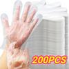 5-100Pcs Disposable Plastic Gloves, Food Grade Transparent Hygienic Design, For Restaurant Kitchen Fried Chicken Pizza Handling