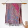 Ethnic Style Jacquard Cashew Flower Travel Scarf Women's Jacquard Fringed Scarf Thickened Extra Long Cape Shawl