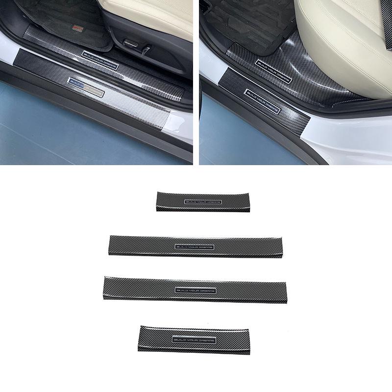 24 BYD Qin L DM-i Carbon Fiber Door Sill Plates & Trunk Protector Set