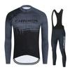 Hiru Pro Team Autumn Bib Pants Ropa Ciclismo Clothing Bike Uniform Men Bicycle Clothes Mailllot 2026  Long Sleeved Breathable Cycling Suit Set