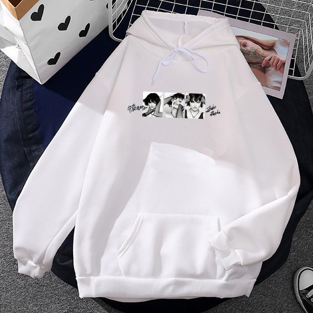 I'm The Drama Album Hoodie Bebe Rexha  Men Streetwear Sudaderas Winter Comfortable Long Sleeve Pullovers Hoodies