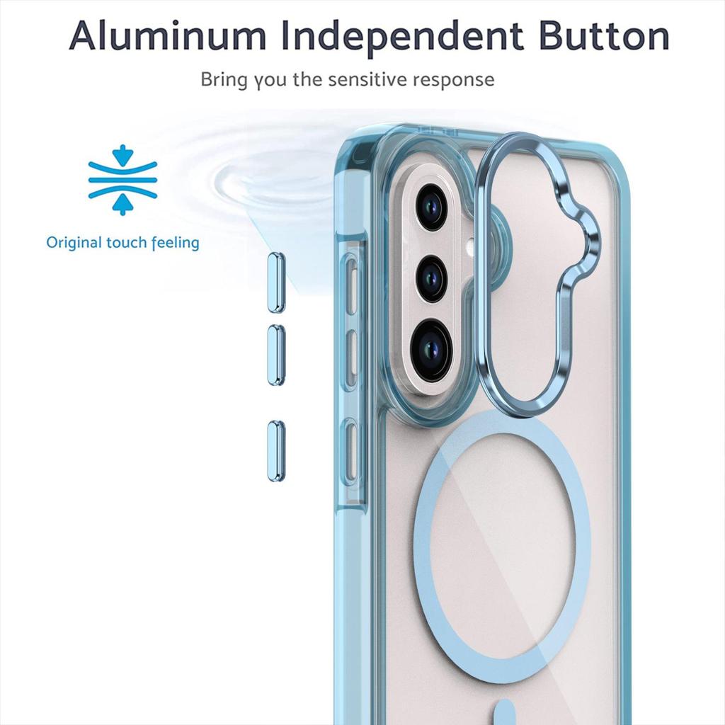 SAMA56 Bright Shadow Magnetic Phone Case for SAMS26ULTRA - Transparent, Anti-Fall Protection
