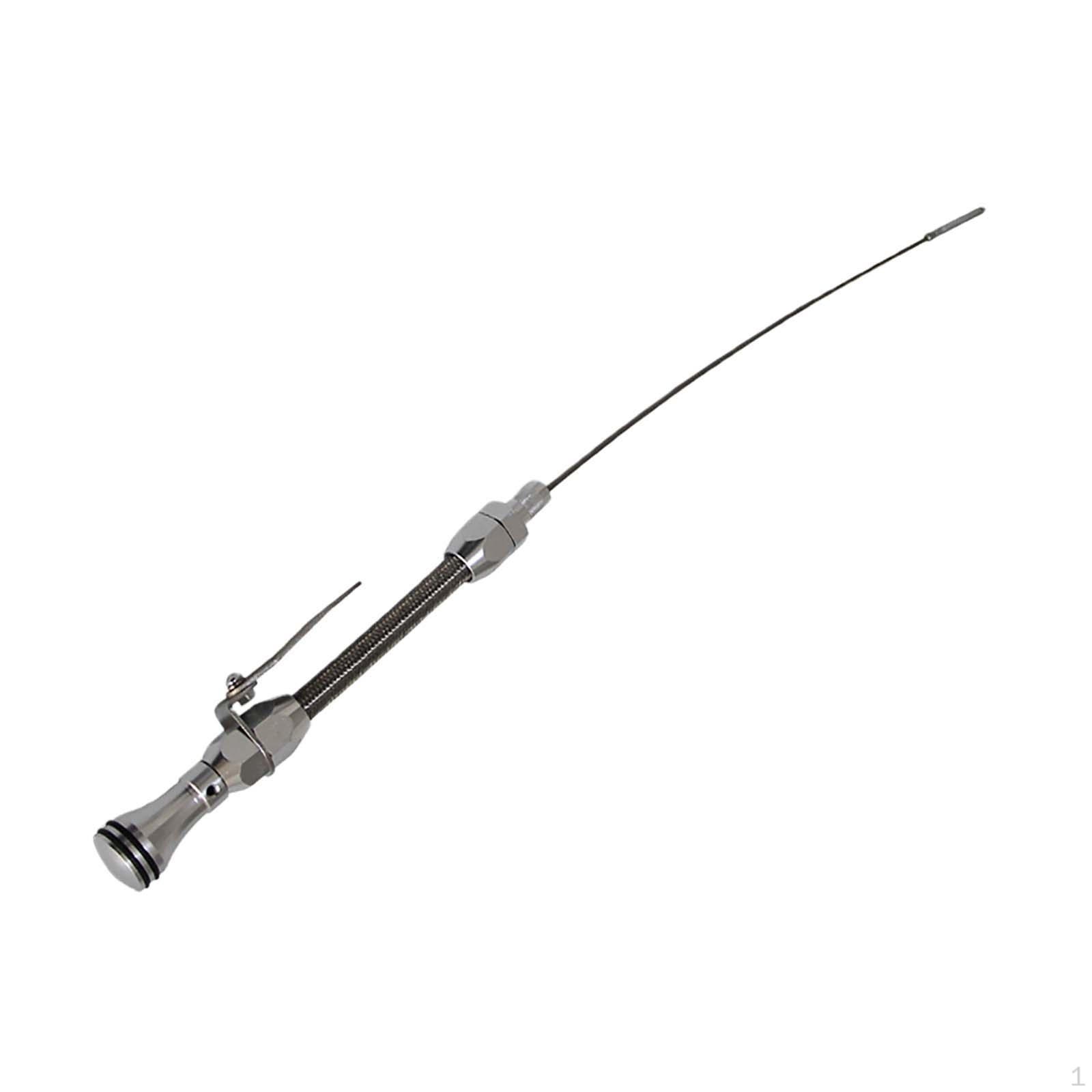 Engine Oil Dipstick ,Oil Level Measuring Tool Stainless Braided Dipstick, Car Accessories for Sbc
