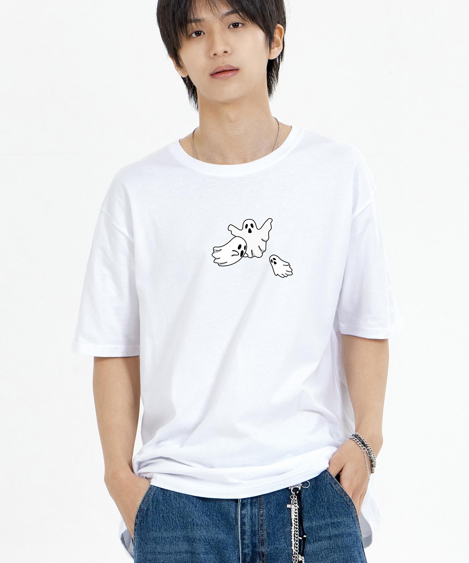 Biel Monster Ghost Short Sleeve T-Shirt White M