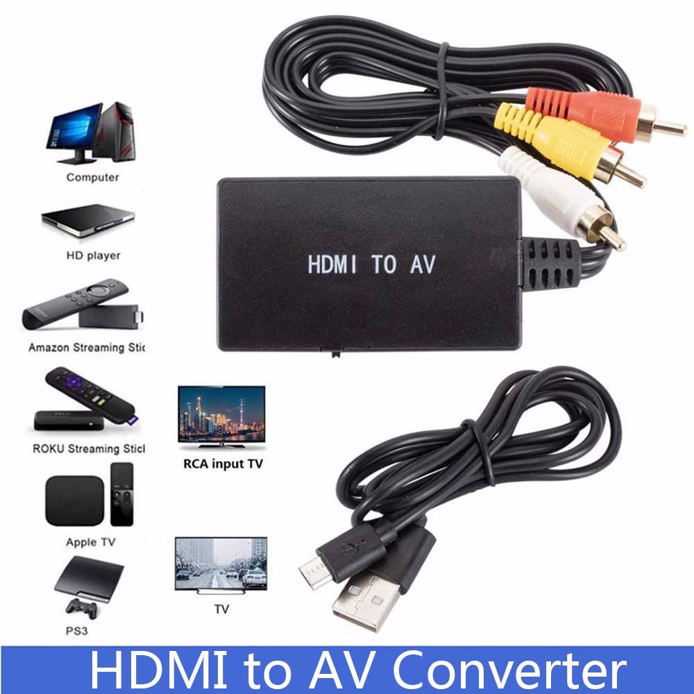 Buy To AV Support 1080P HDMI2AV HDMI To AV Converter Video Adapter HDMI