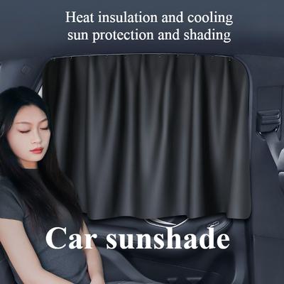 Car Sunshade Track Type Sun Protection Heat Insulation Block Car Rear Side Curtain Car Interior Privacy Shade