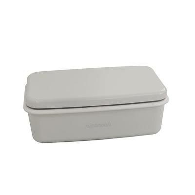 Yamanaka Lacquerware Bento with Inner Made In Nicenosh Lunch Microwave and Dishwasher Box, 550ml, Lid, Rectangular, White, Japan, Box, Safe, C18239-2