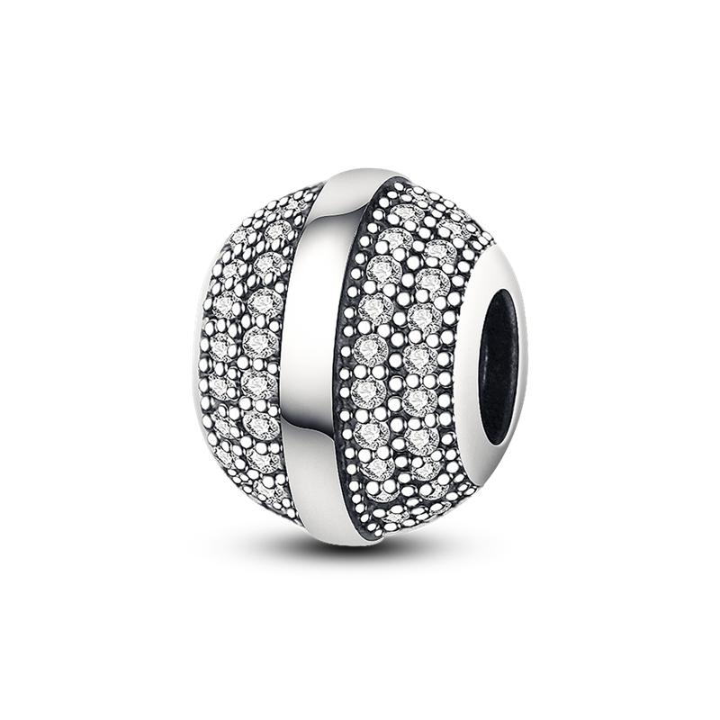 Mărgele Charm Pandantiv Noi din Argint Sterling 925 Linii Geometrice Se Potrivesc Brățării Originale DIY Pentru Confecționare Colier cu Pandantiv Femei