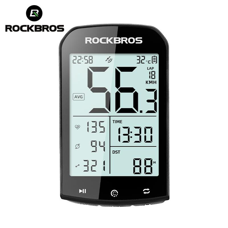 ROCKBROS M1 GPS Bicycle Computer Bluetooth 5.0 ANT+ Wireless Speedometer MTB Road Bike Ciclismo Speed Meter for Garmin Zwift M1 GPS